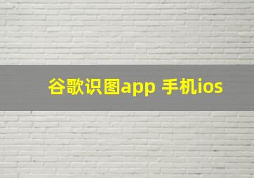 谷歌识图app 手机ios